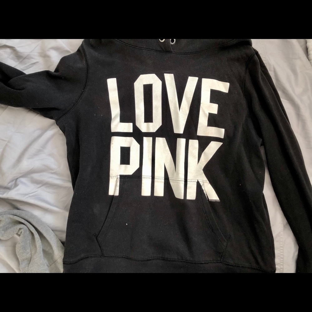 Victoria’s Secret pink logo hoodie
